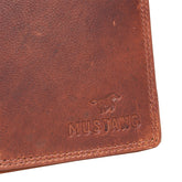 Skórzany Portfel Uniwersalny Mustang Udine Wallet Cognac 06.102131